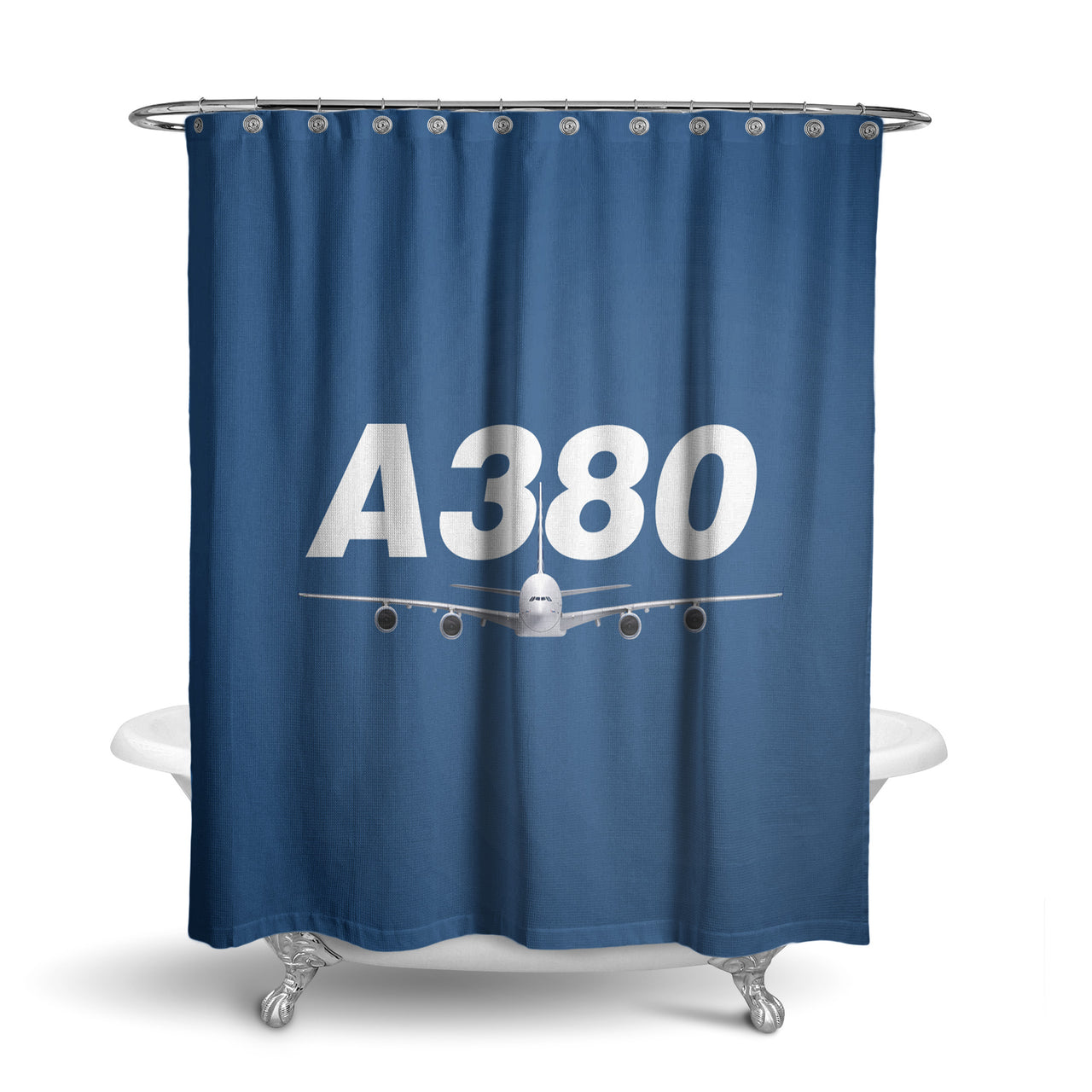 Super Airbus A380 Designed Shower Curtains