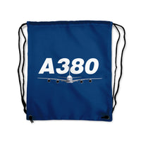 Thumbnail for Super Airbus A380 Designed Drawstring Bags