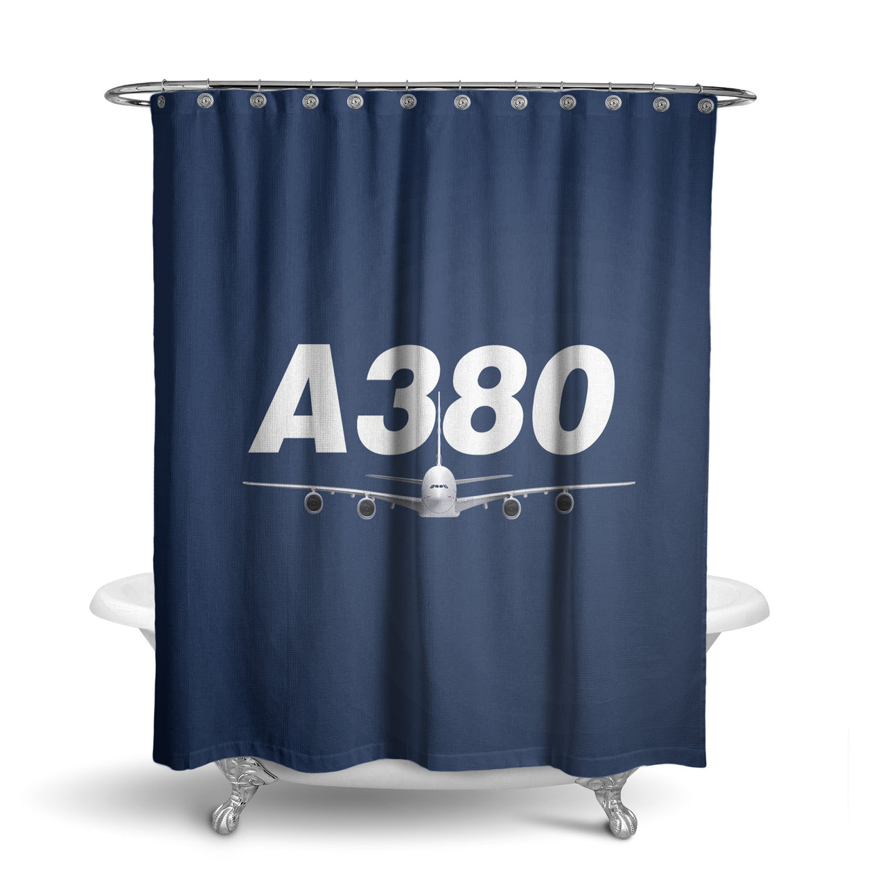 Super Airbus A380 Designed Shower Curtains