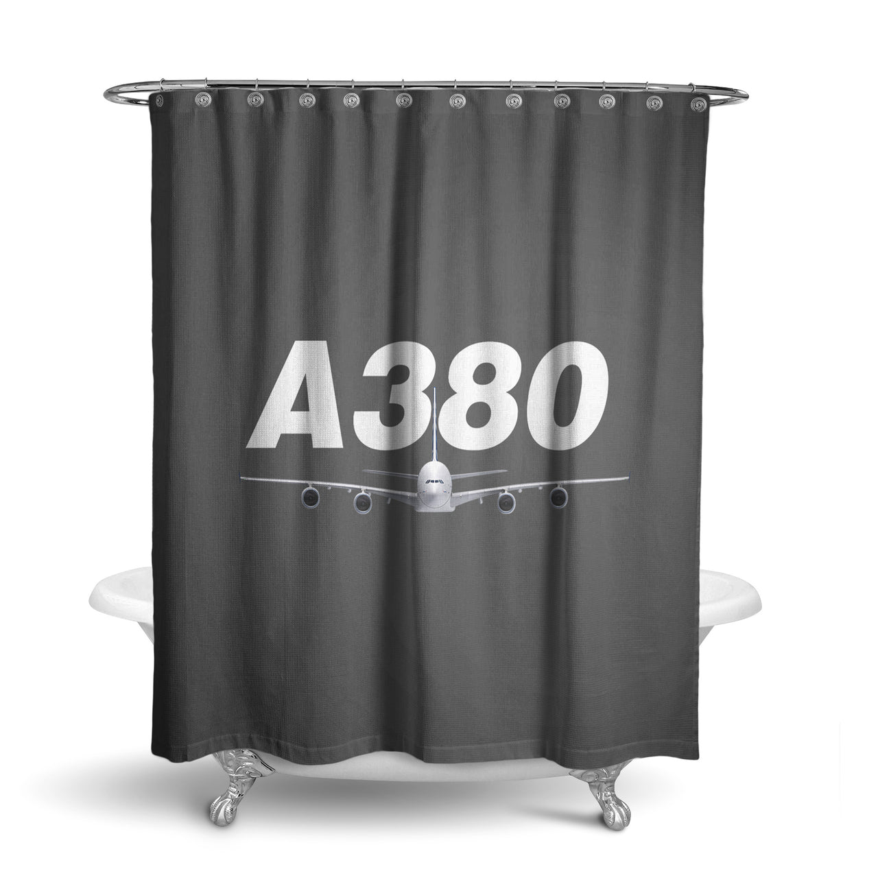 Super Airbus A380 Designed Shower Curtains