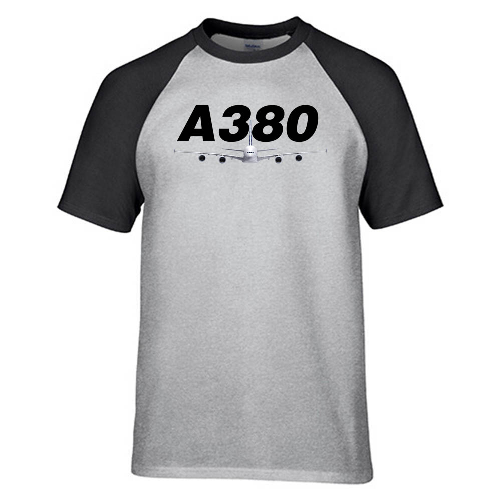 Super Airbus A380 Designed Raglan T-Shirts