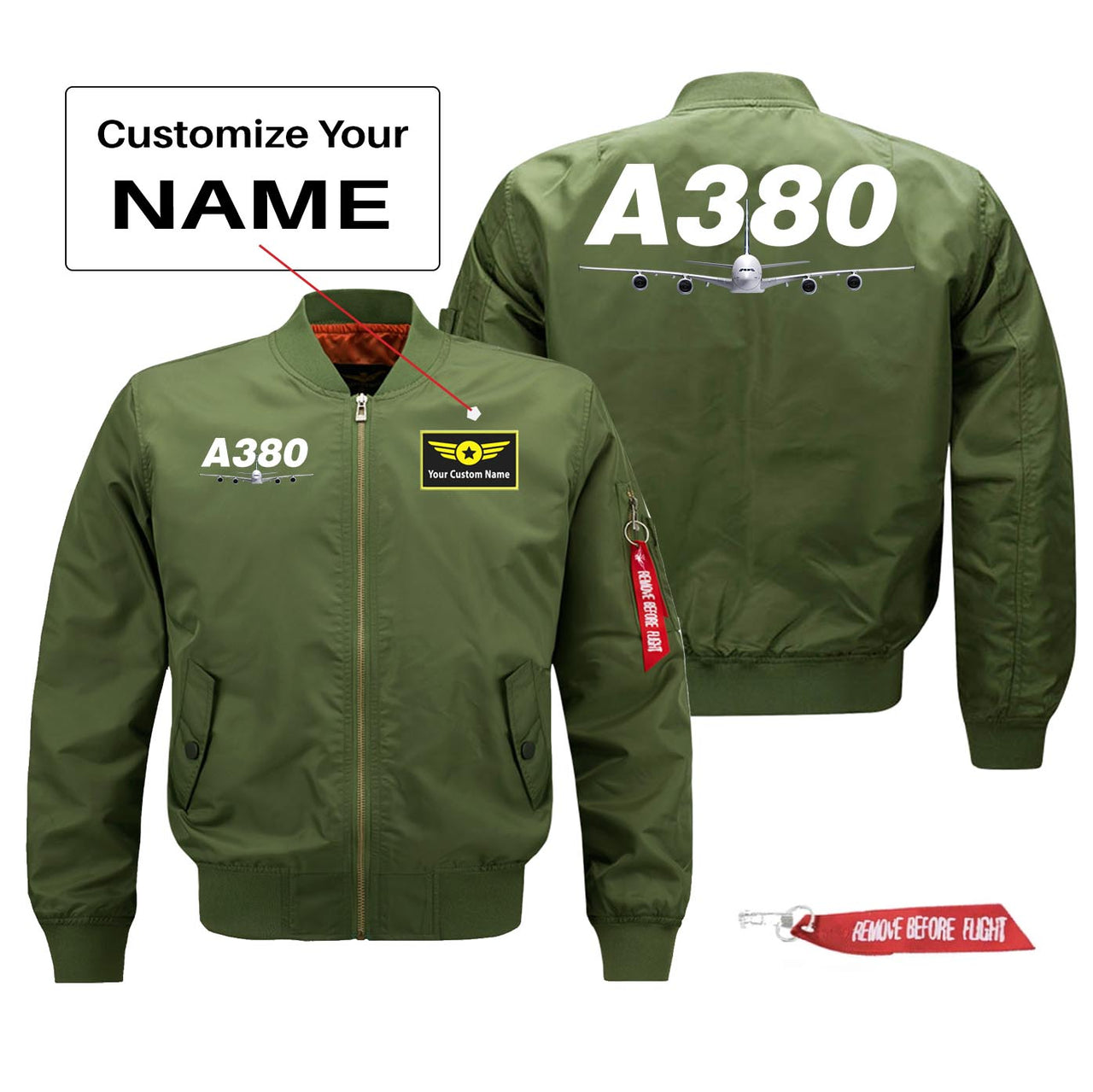 Super Airbus A380 Designed Pilot Jackets (Customizable)