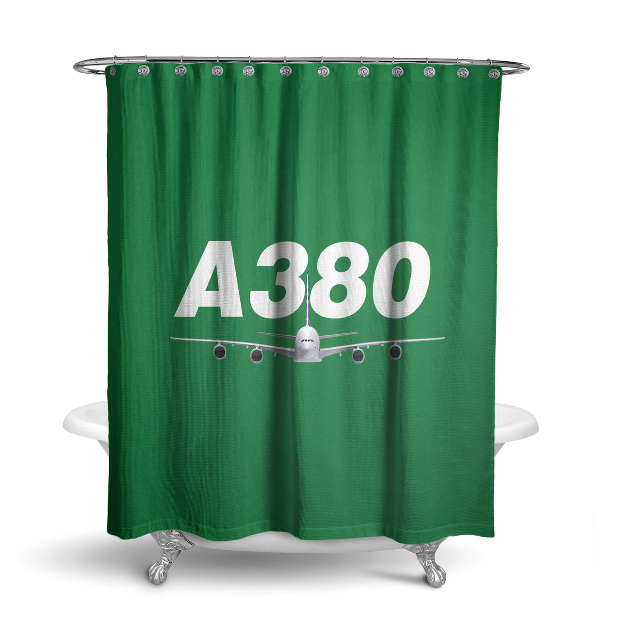 Super Airbus A380 Designed Shower Curtains