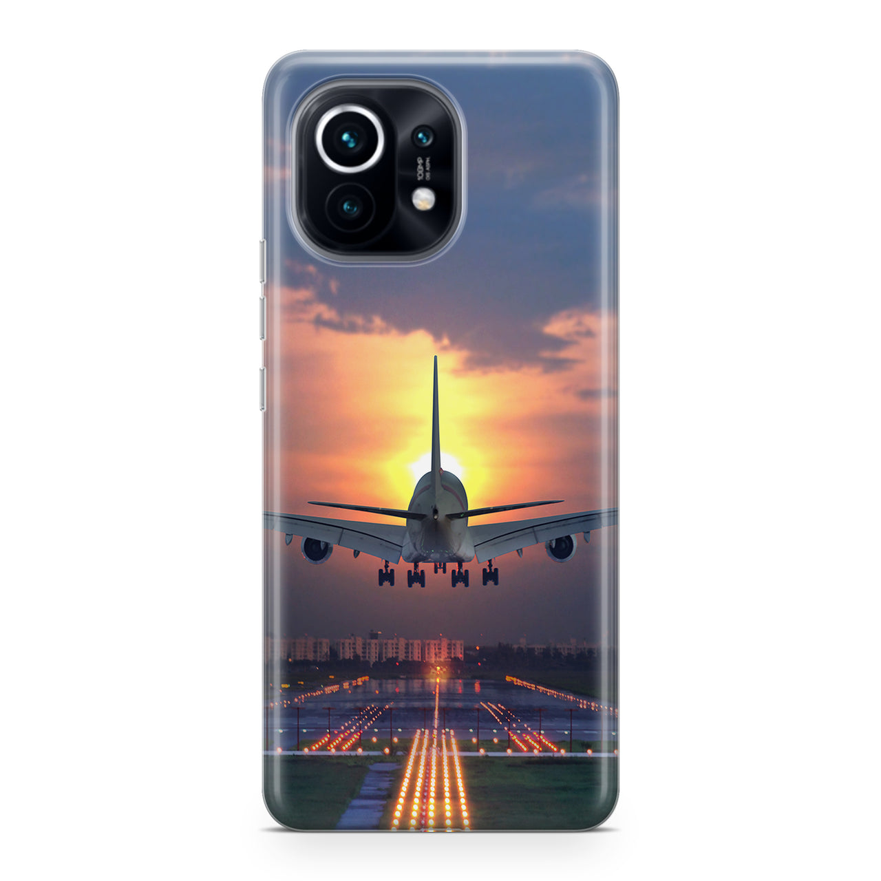 Super Airbus A380 Landing During Sunset Designed Xiaomi Cases