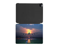 Thumbnail for Super Airbus A380 Landing During Sunset Designed iPad Cases