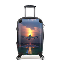 Thumbnail for Super Airbus A380 Landing During Sunset Designed Cabin Size Luggages
