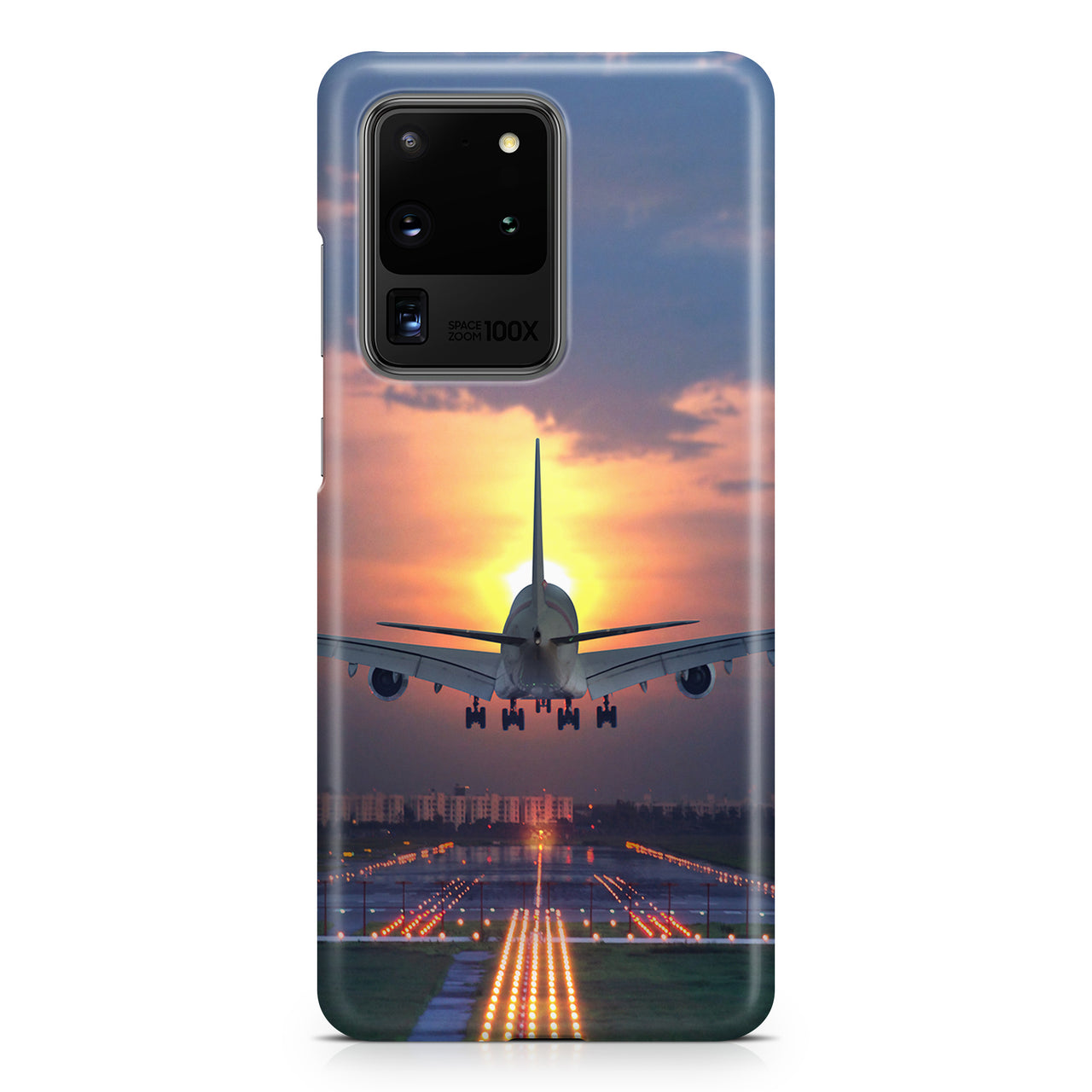 Super Airbus A380 Landing During Sunset Samsung S & Note Cases