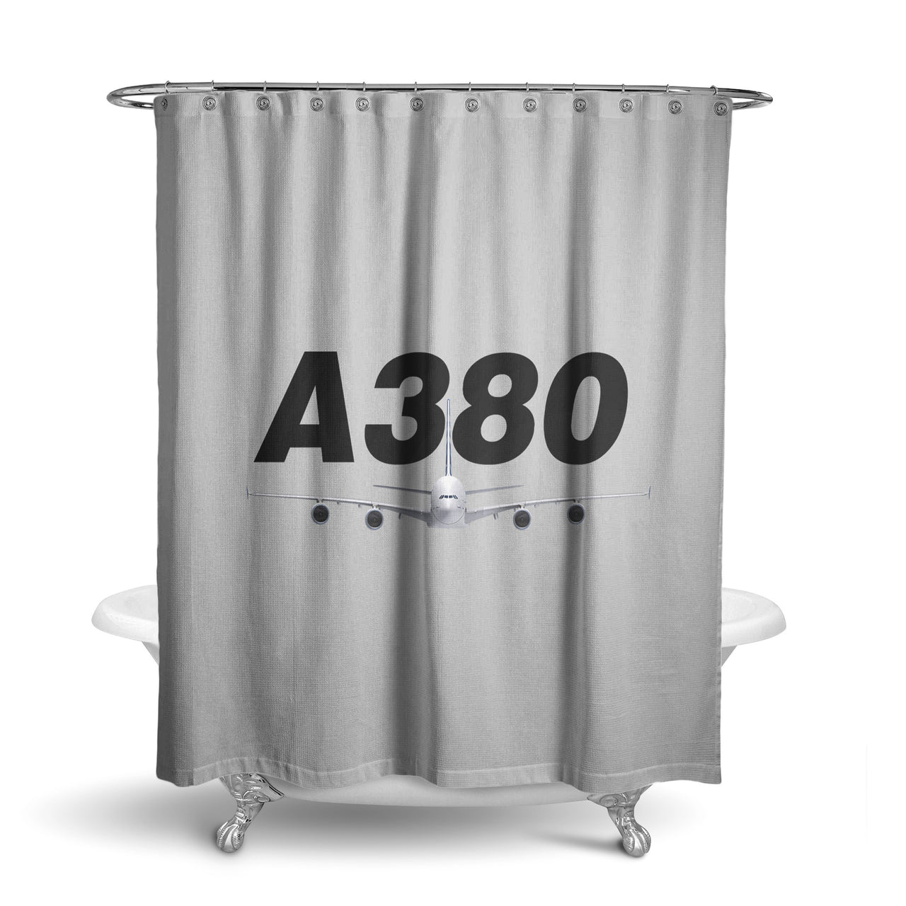 Super Airbus A380 Designed Shower Curtains