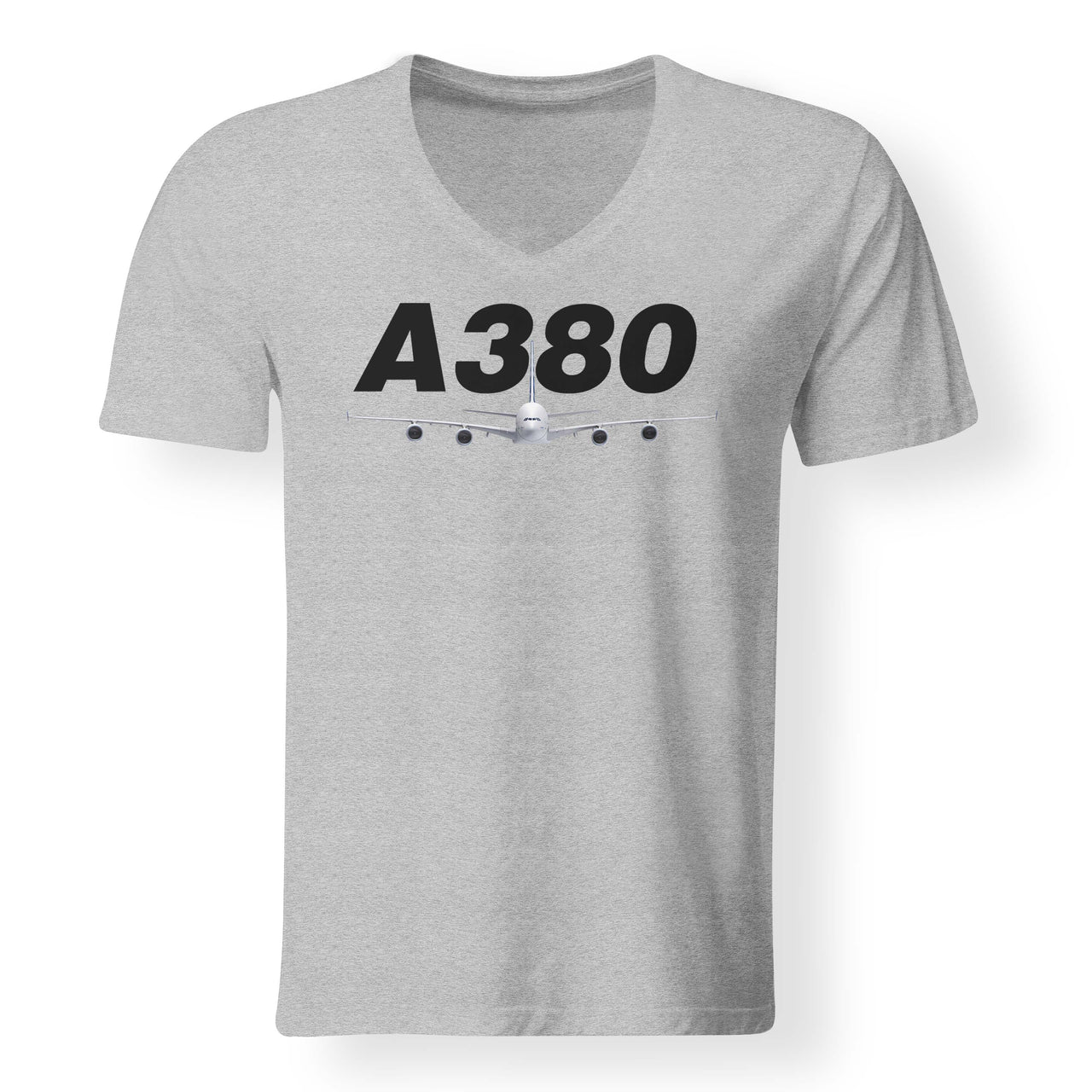 Super Airbus A380 Designed V-Neck T-Shirts