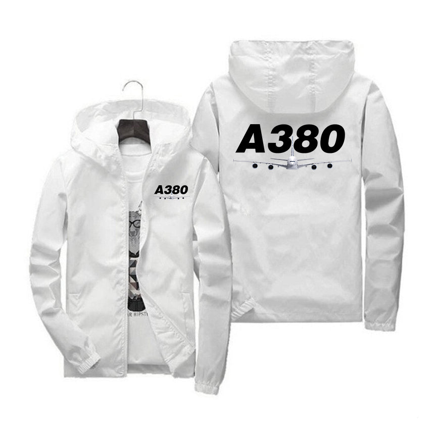 Super Airbus A380 Designed Windbreaker Jackets