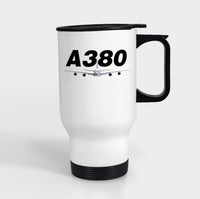 Thumbnail for Super Airbus A380 Designed Travel Mugs (With Holder)