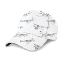 Thumbnail for Super Aircrafts Designed 3D Peaked Cap