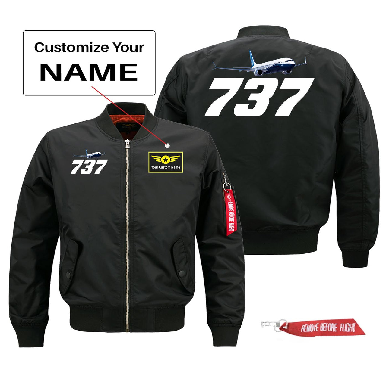 Super Boeing 737-800 Designed Pilot Jackets (Customizable)