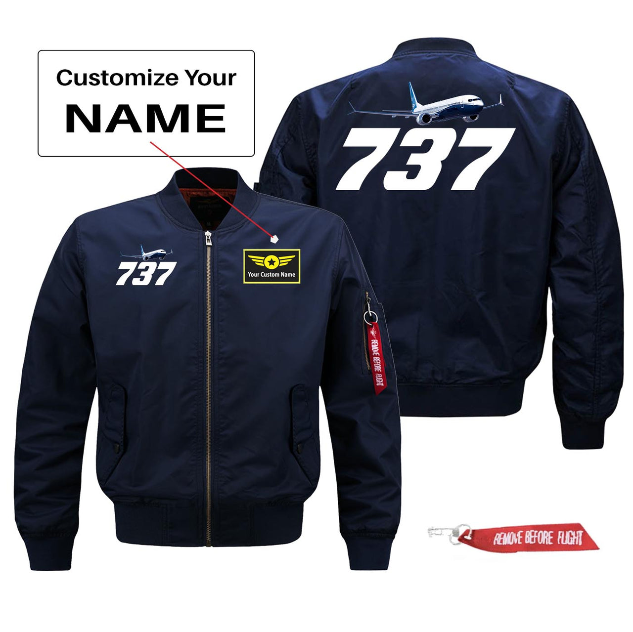 Super Boeing 737-800 Designed Pilot Jackets (Customizable)