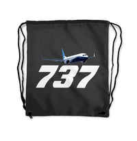 Thumbnail for Super Boeing 737-800 Designed Drawstring Bags