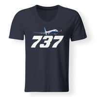 Thumbnail for Super Boeing 737-800 Designed V-Neck T-Shirts