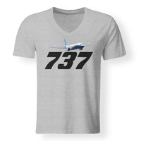 Thumbnail for Super Boeing 737-800 Designed V-Neck T-Shirts