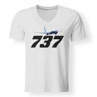 Thumbnail for Super Boeing 737-800 Designed V-Neck T-Shirts