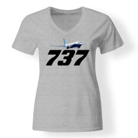 Thumbnail for Super Boeing 737-800 Designed V-Neck T-Shirts