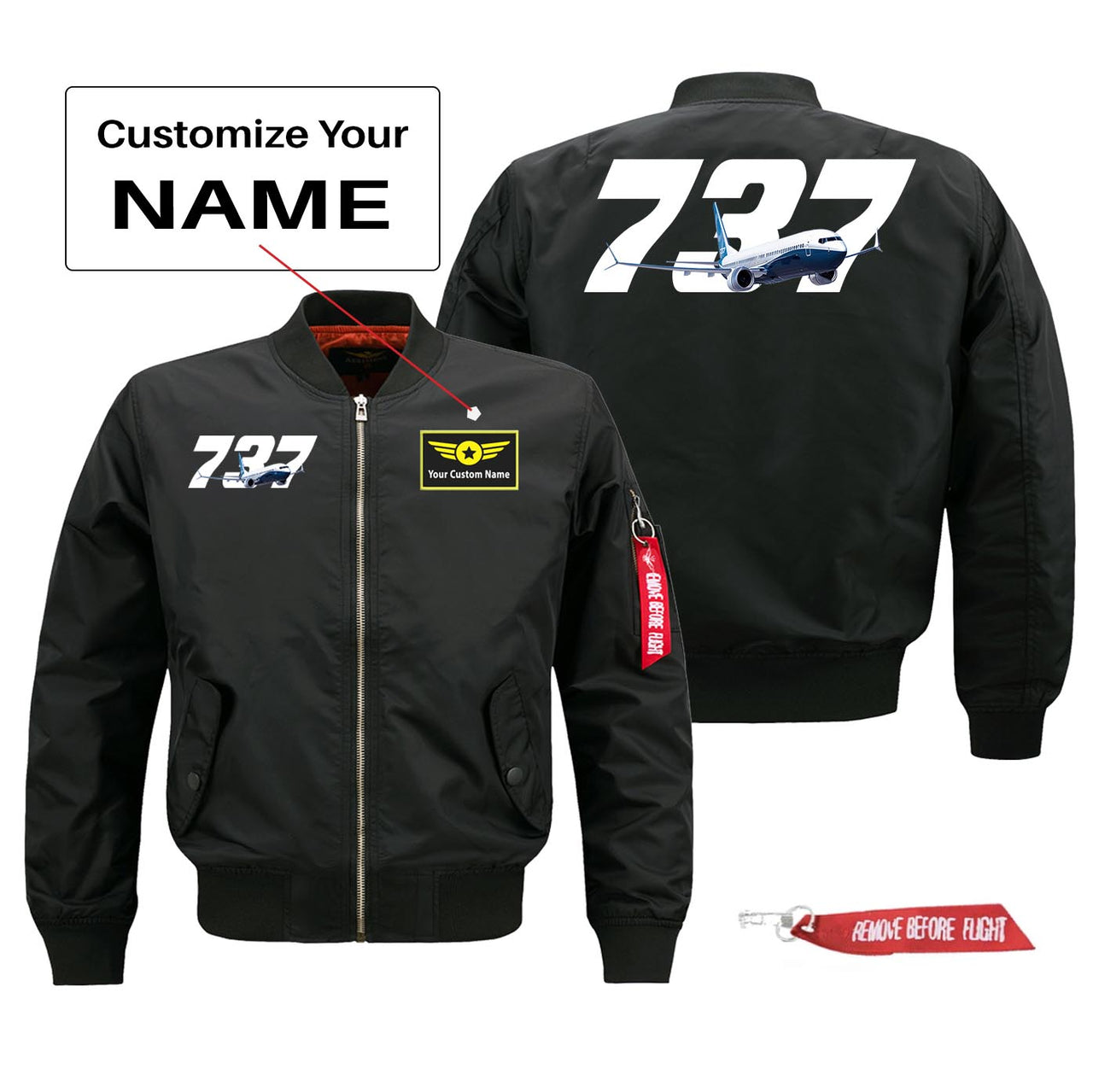 Super Boeing 737 Designed Pilot Jackets (Customizable)