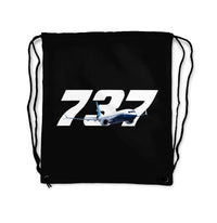 Thumbnail for Super Boeing 737 Designed Drawstring Bags