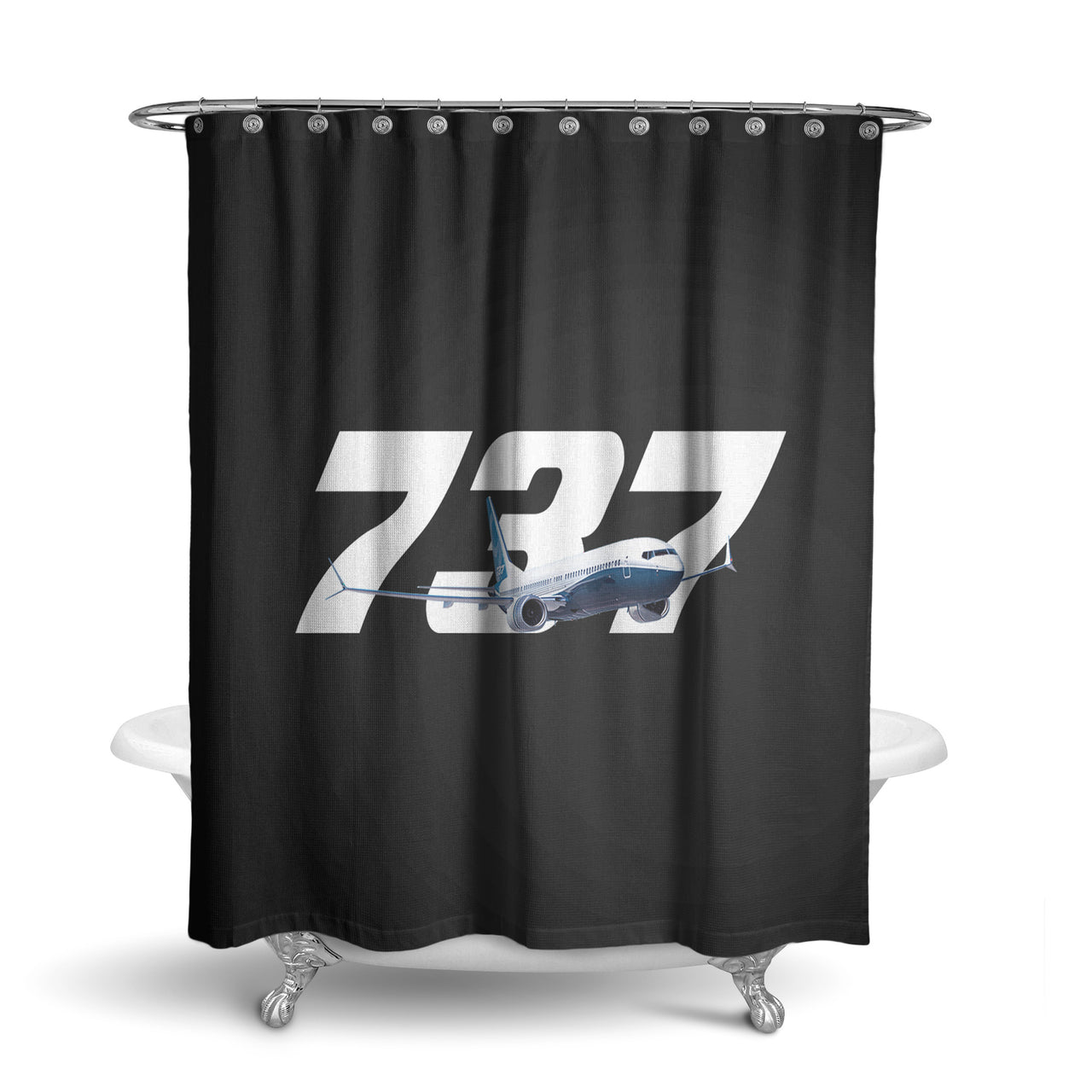 Super Boeing 737 Designed Shower Curtains