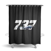Thumbnail for Super Boeing 737 Designed Shower Curtains