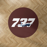Thumbnail for Super Boeing 737 Designed Carpet & Floor Mats (Round)