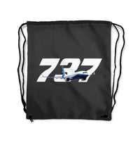Thumbnail for Super Boeing 737 Designed Drawstring Bags