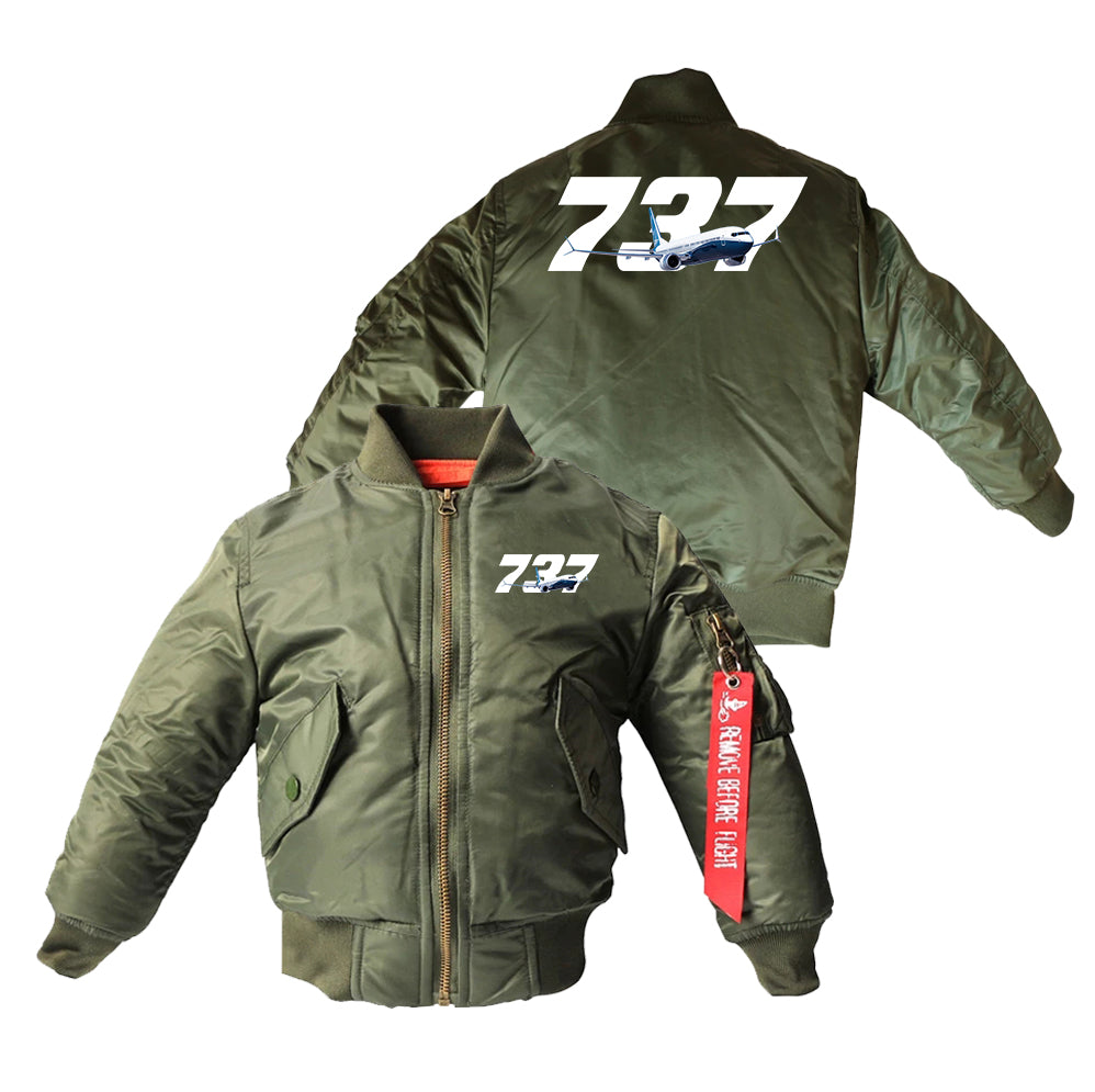 Super Boeing 737 Designed Children Bomber Jackets