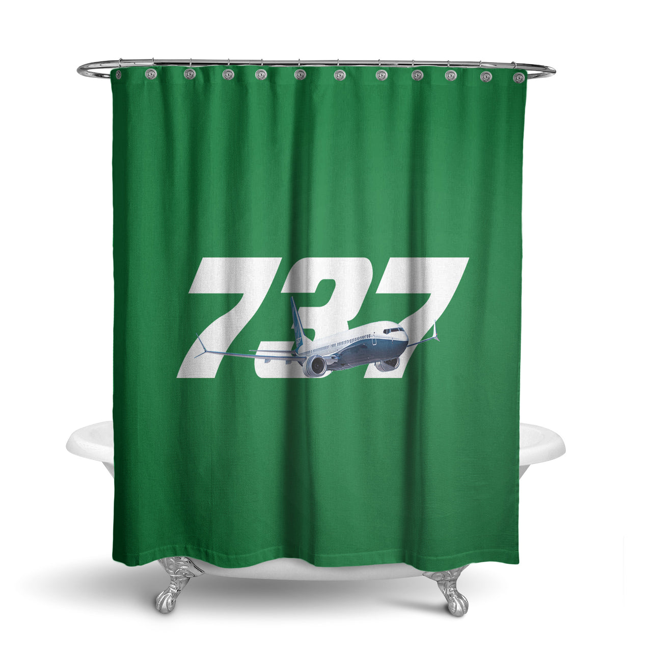 Super Boeing 737 Designed Shower Curtains