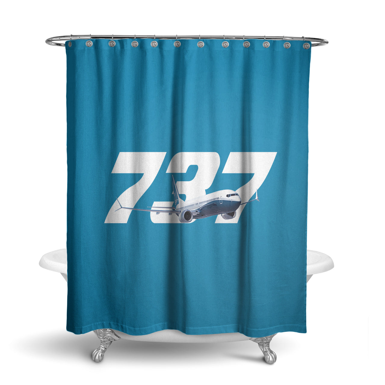 Super Boeing 737 Designed Shower Curtains