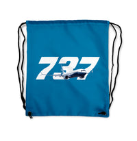 Thumbnail for Super Boeing 737 Designed Drawstring Bags