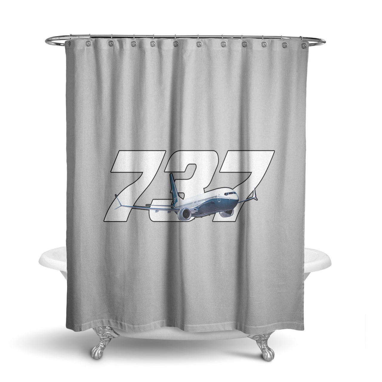 Super Boeing 737 Designed Shower Curtains
