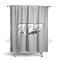 Thumbnail for Super Boeing 737 Designed Shower Curtains