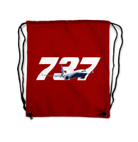 Thumbnail for Super Boeing 737 Designed Drawstring Bags
