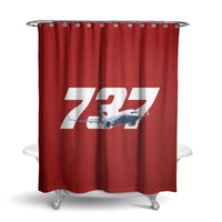 Thumbnail for Super Boeing 737 Designed Shower Curtains