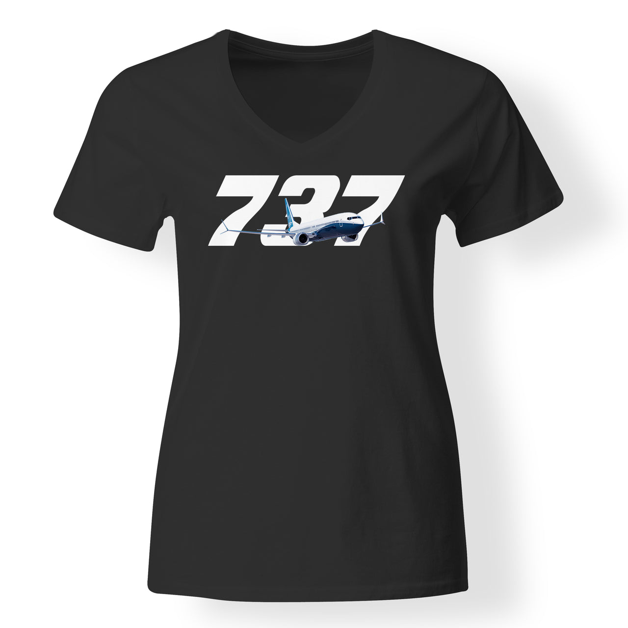 Super Boeing 737 Designed V-Neck T-Shirts