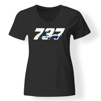 Thumbnail for Super Boeing 737 Designed V-Neck T-Shirts