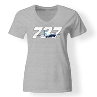 Thumbnail for Super Boeing 737 Designed V-Neck T-Shirts