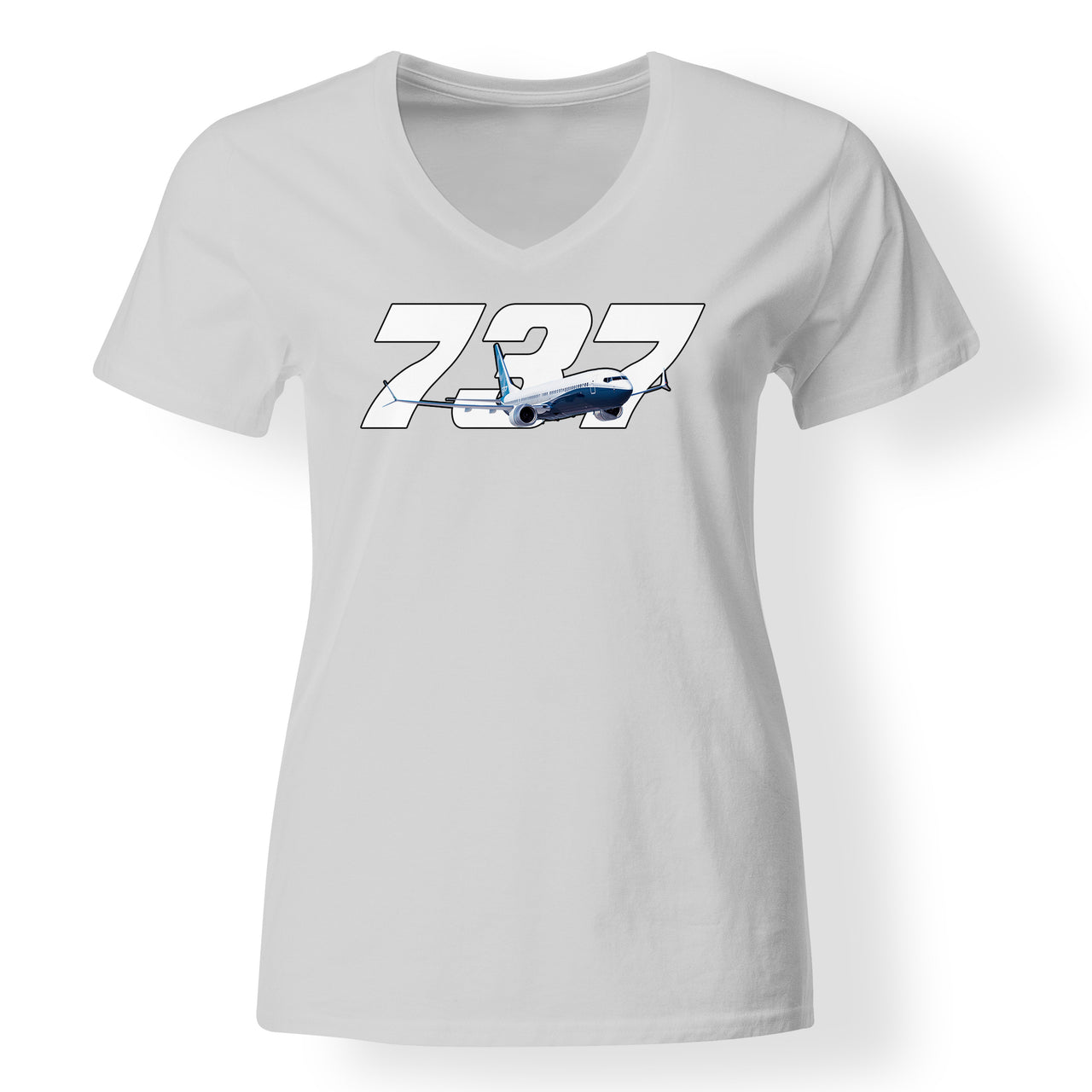 Super Boeing 737 Designed V-Neck T-Shirts