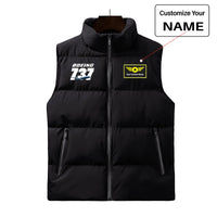 Thumbnail for Super Boeing 737+Text Designed Puffy Vests