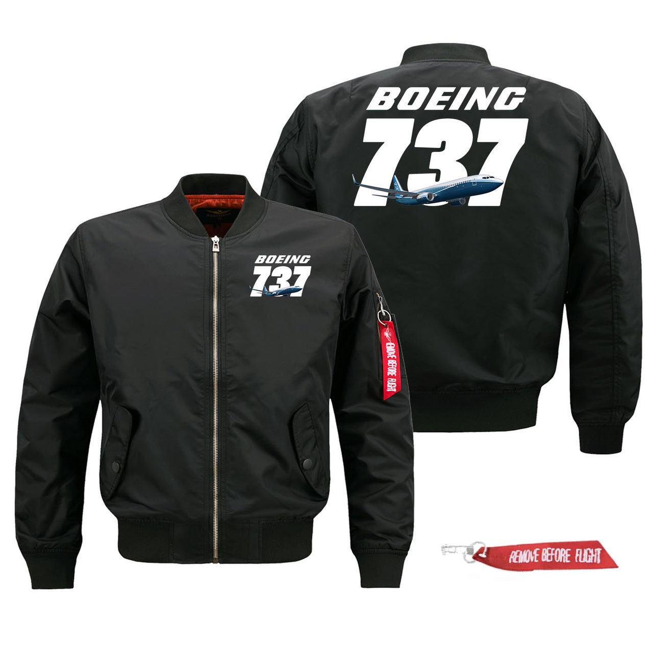 Super Boeing 737+Text Designed Pilot Jackets (Customizable)