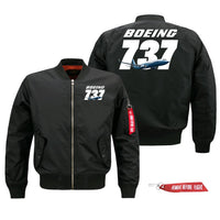 Thumbnail for Super Boeing 737+Text Designed Pilot Jackets (Customizable)