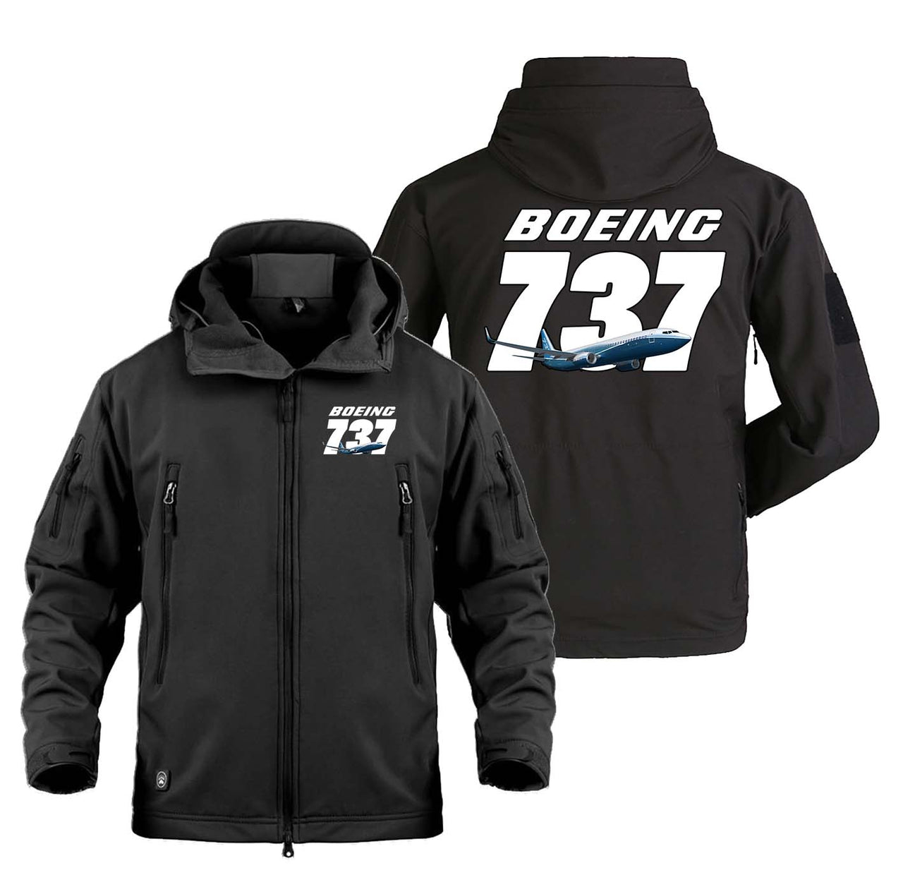 Super Boeing 737+Text Designed Military Jackets (Customizable)