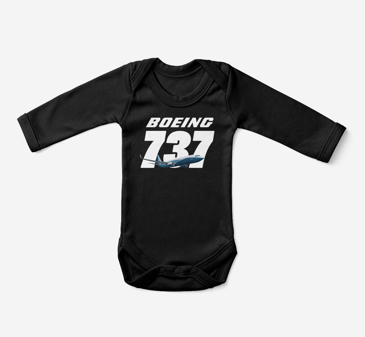 Super Boeing 737+Text Designed Baby Bodysuits