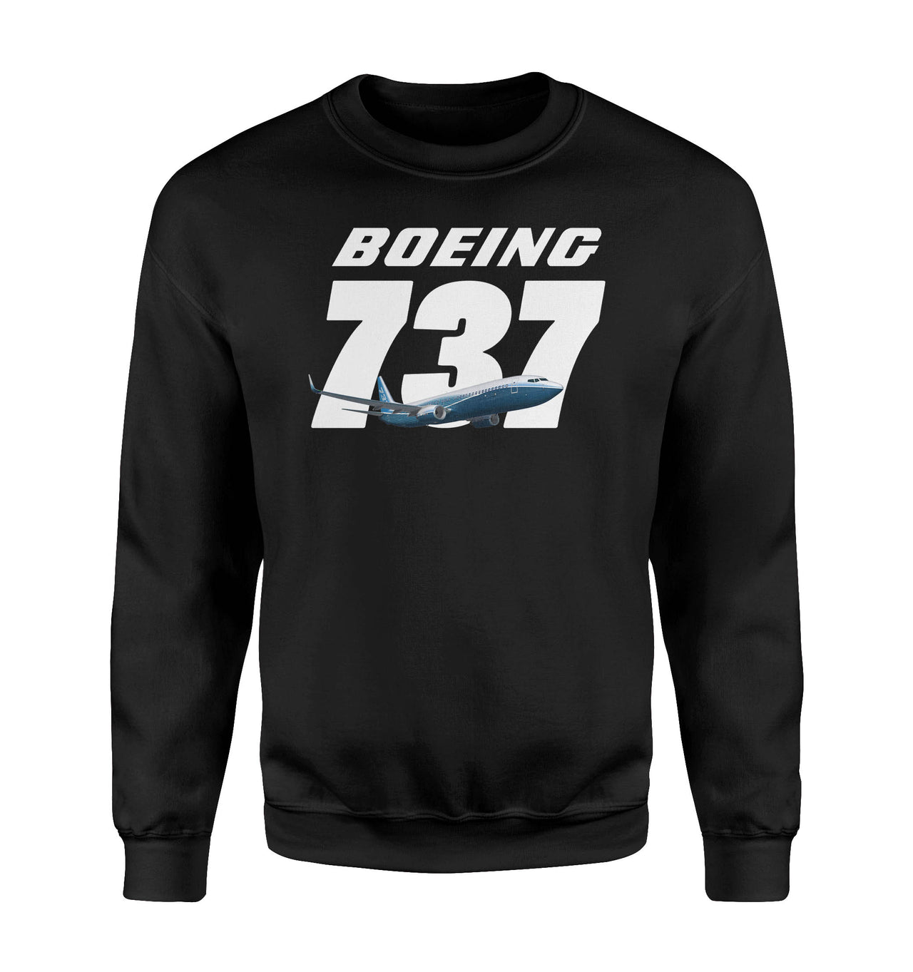 Super Boeing 737+Text Designed Sweatshirts