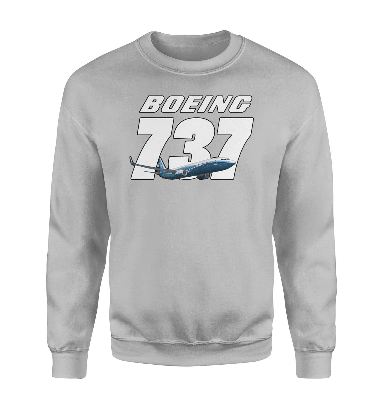 Super Boeing 737+Text Designed Sweatshirts