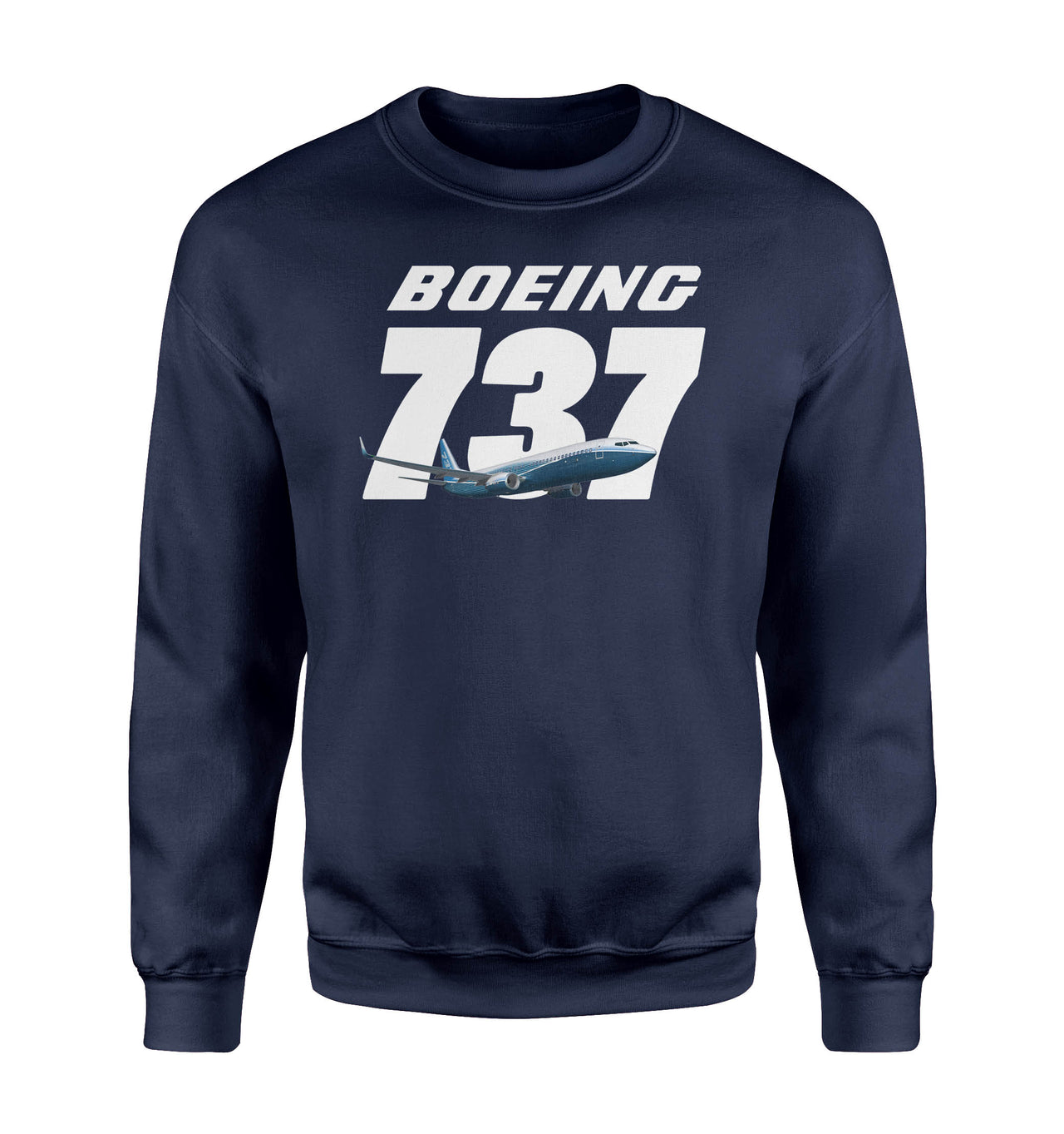 Super Boeing 737+Text Designed Sweatshirts