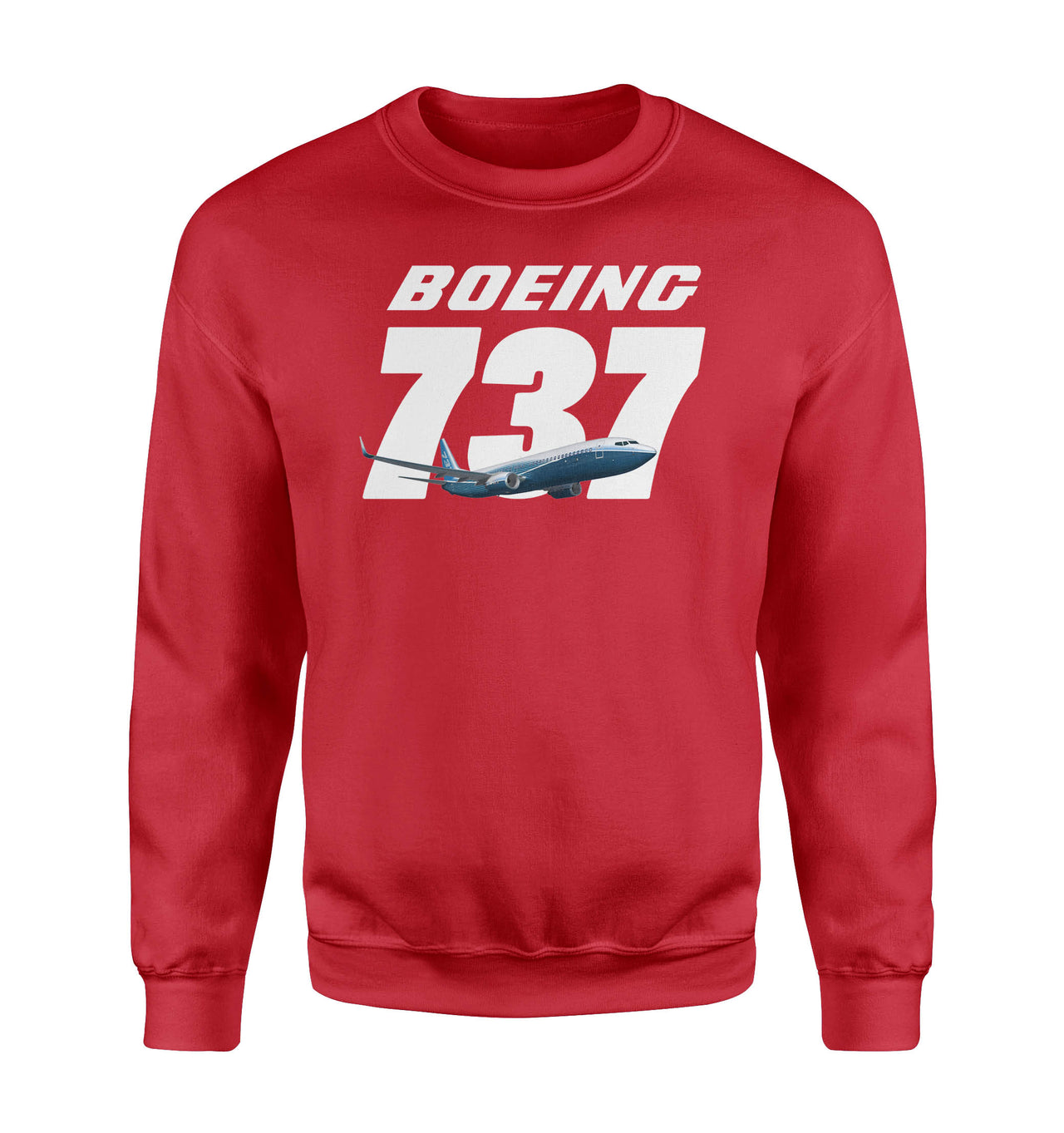 Super Boeing 737+Text Designed Sweatshirts